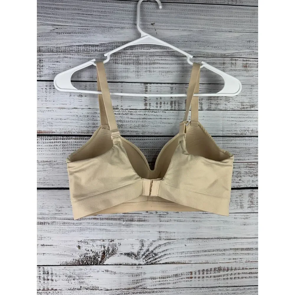 Truekind Supportive Comfort Wireless Shaping Bra Medium Chai 10210 Adjustable